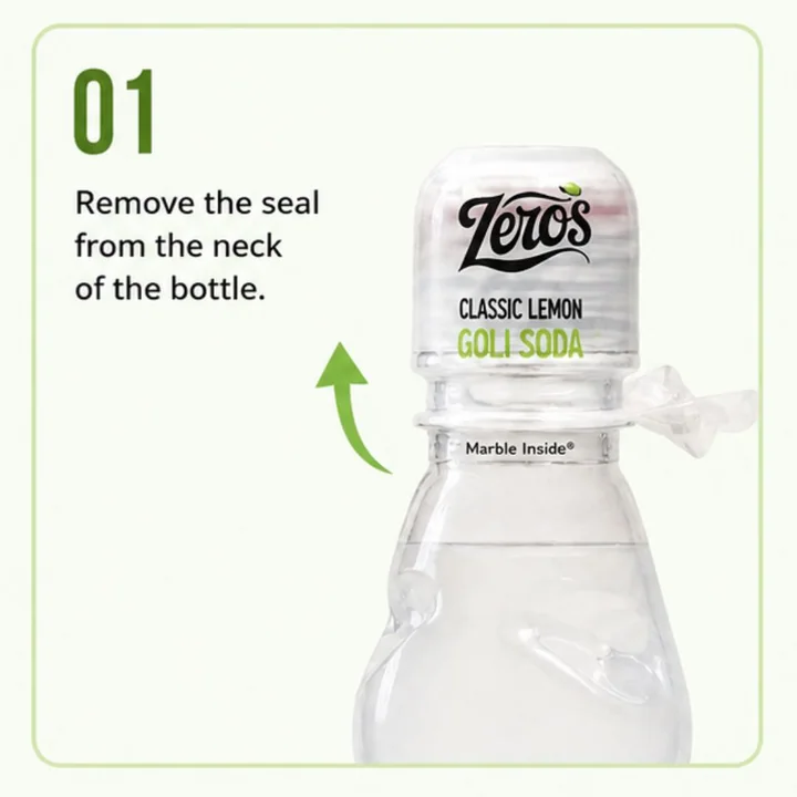 Step one. Remove the seal from the neck of the bottle.